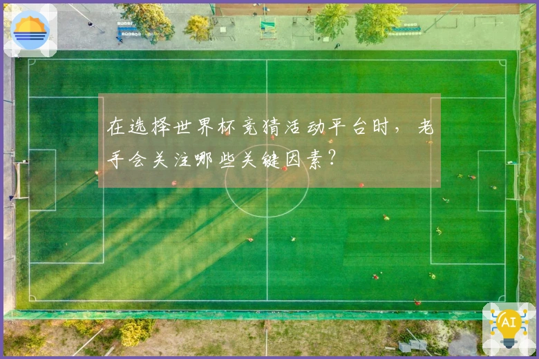 在选择世界杯竞猜活动平台时，老手会关注哪些关键因素？